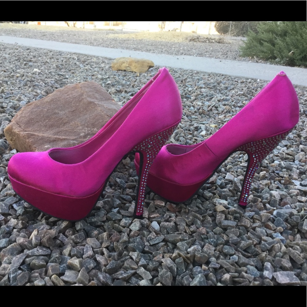 Bakers Punk Rhinestone Pumps - Picture 3 of 5